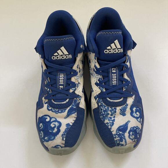 ADIDAS Basketball Sneakers Issue #2 Blue Size 7.5 Shoes FX7426 - Picture 5 of 14